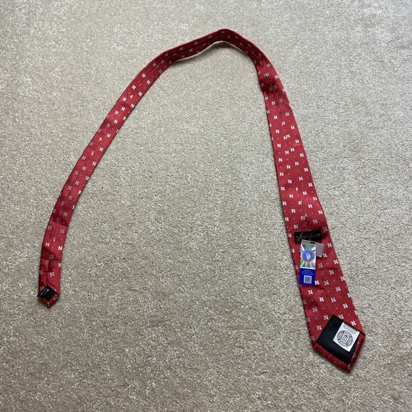 The Jardine Tie Mens Red Nebraska NCAA Workwear Business Outdoor NEW - Picture 7 of 8
